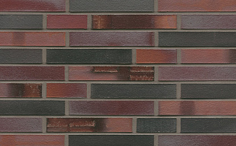 Кирпич клинкерный Muhr 29 S Schwarzblau-bunt Spezial гладкий, 240*90*40 мм