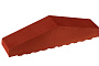 Клинкерный заборный элемент полнотелый King Klinker 06 Note of cinnamon, 310/250*65*78 мм