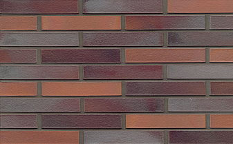 Кирпич клинкерный Muhr 12 Blaurot-bunt гладкий, 290*60*52 мм