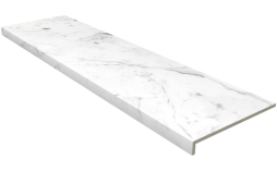 Ступень с прямым носиком Gres Aragon Marble Carrara Blanco 1197*315*14 мм