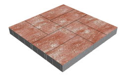 Плитка тротуарная SteinRus Грас Б.4.П.8, Native, Порто, 400*200*80 мм
