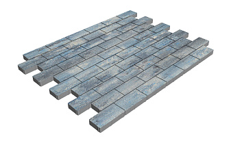 Плитка тротуарная SteinRus Прямоугольник А.6.П.4, гладкая, Амбер, 200*100*40 мм