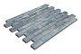 Плитка тротуарная SteinRus Прямоугольник А.6.П.4, гладкая, Амбер, 200*100*40 мм