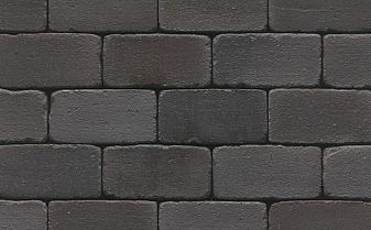 Клинкерная брусчатка Muhr №15SG, Schwarz-bunt edelglanz gerumpelt, 200*100*52 мм