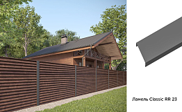 Забор-жалюзи Aquasystem PE RoofTop Шелк, Classic, RR 23, гладкая