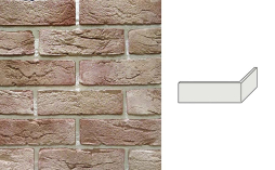 Угловой декоративный кирпич Redstone Dover frost DF-65/U 227*100*71 мм
