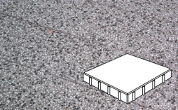 Плитка тротуарная Готика, City Granite FINERRO, Квадрат Б.4.К.8, Белла Уайт, 400*400*80 мм