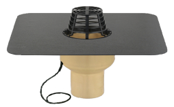 Воронка кровельная вертикальная Sita с обогревом 230В, SitaTrendy, DN 100, фартук Resitrix EPDM