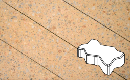 Плитка тротуарная Готика, City Granite FINO, Зигзаг/Волна Б.2.Ф.6, Павловское, 225*112,5*60 мм