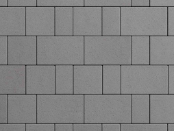 Плитка тротуарная Старый город Б.1.Фсм.8 стандарт гладкий серый, комплект 3 шт, толщина 80 мм