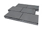 Плитка тротуарная SteinRus Парк Плейс Б.3.П.8 гладкая, серый, 600*300*60 мм