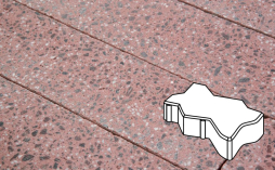 Плитка тротуарная Готика, City Granite FINO, Зигзаг/Волна Б.2.Ф.6, Ладожский, 225*112,5*60 мм