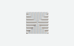 3D-плитка ARCHITECTILES Asperitas облегченная под покраску, № 4 Cuatro, белый, 120*120*15 мм
