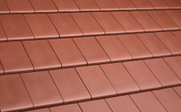 Керамическая черепица рядовая ERLUS Linea, Rot Sinterbrand (красный классический ангоб)