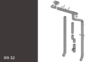 Квадратная водосточная система Orima 110/85*85 мм, RR 32