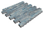 Плитка тротуарная SteinRus Волна В.3.Ф.8, Native, Амбер, 225*112,5*80 мм
