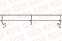 Кровельное ограждение Borge для фальцевой кровли оцинкованное RAL 7004, 300*60 см