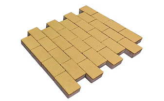 Плитка тротуарная SteinRus Бельпассо Медио Б.10(Б).П.8, гладкая, песочный, 225*150*80 мм