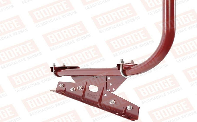 Кровельное ограждение Borge для фальцевой кровли оцинкованное RAL 3011, 300*90 см