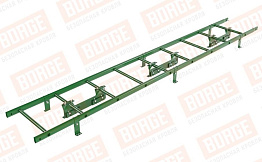 Лестница кровельная Borge для фальцевой кровли оцинкованная RAL 6002, 2,7 м