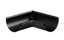 Угол желоба внутренний Aquasystem PE dRain RAL 9005 для системы D 125/90 мм