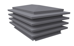 Дымник на трубу Grand Line елка 1030*380 мм 0,5 Satin с пленкой RAL 7004 сигнальный серый