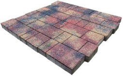 Плитка тротуарная SteinRus, Бельпассо А.23(М).Псм.4, Native, ColorMix Оригон, толщина 40 мм