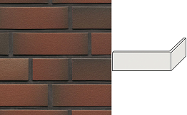 Клинкерная плитка угловая ручной формовки Feldhaus Klinker NF 14 W382 cerasi viva liso 240*71*115*14 мм