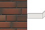 Клинкерная плитка угловая ручной формовки Feldhaus Klinker NF 14 W382 cerasi viva liso 240*71*115*14 мм
