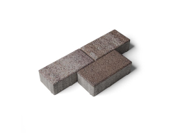 Плитка тротуарная Прямоугольник Б.2.П.6 листопад гранит хаски, 200*100*60 мм