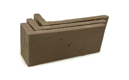 Клинкерная плитка угловая Terramatic Moon Brown AK, 185*71*60*14 мм
