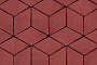 Плитка тротуарная SteinRus Полярная звезда Б.5.Ф.8 гладкая, красный, 200*200*80 мм