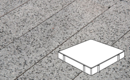 Плитка тротуарная Готика, Granite FINO, Квадрат Б.5.К.8, Цветок Урала, 500*500*80 мм