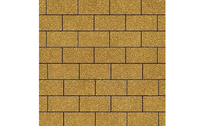 Плитка тротуарная SteinRus Прямоугольник В.6.П.8 Native, желтый, 200*100*80 мм