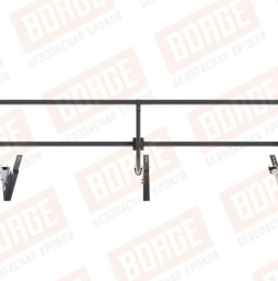 Кровельное ограждение Borge для черепичной кровли оцинкованное RAL 7024, 300*60 см