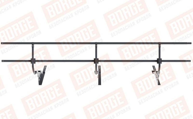 Кровельное ограждение Borge для черепичной кровли оцинкованное RAL 7024, 300*60 см