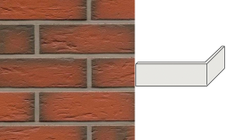 Клинкерная плитка угловая ручной формовки Feldhaus Klinker NF 9 W343 ardor senso 240*71*115*9 мм