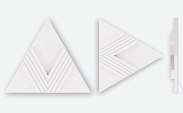 3D-плитка ARCHITECTILES Trigon, белый, 200*200*200*20 мм