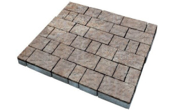Плитка тротуарная SteinRus Старый город Б.2.Фсм.6, Old-age, ColorMix Берилл, толщина 60 мм