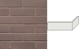 Клинкерная плитка угловая King Klinker Dream House 22 Ice power RF10, 250*65*120*10 мм