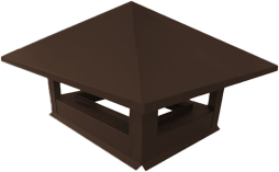 Дымник на трубу Grand Line 520*390 мм GreenCoat Pural BT RR 887