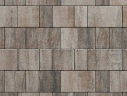 Плитка тротуарная Старый город Б.1.Фсм.8 листопад гладкий песчаник, комплект 3 шт, толщина 80 мм