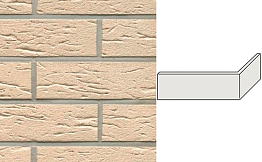 Клинкерная плитка угловая ручной формовки Feldhaus Klinker NF 9 W116 perla mana 240*71*115*9 мм
