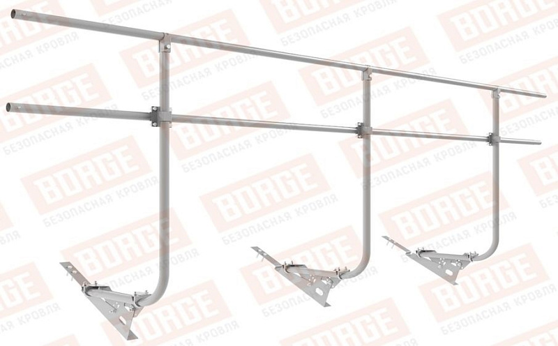 Кровельное ограждение Borge для черепичной кровли оцинкованное RAL 7004, 300*120 см