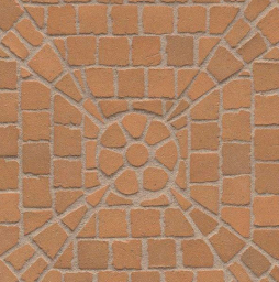 Клинкерная мозаика Feldhaus Klinker DF М203 areno trigo, 240*118*52 (8 частей (60*60*52мм) мм