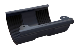 Соединитель желоба BRAAS, 125/90 мм, сталь, графит