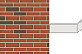 Клинкерная плитка угловая ручной формовки Feldhaus Klinker NF 9 W303 ardor liso 240*71*115*9 мм