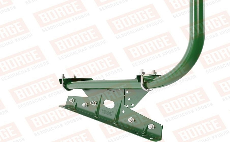 Кровельное ограждение Borge для фальцевой кровли оцинкованное RAL 6002, 300*90 см