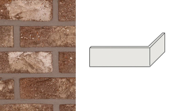 Плитка угловая Terca Old Roman, 215*65*102*22-25 мм