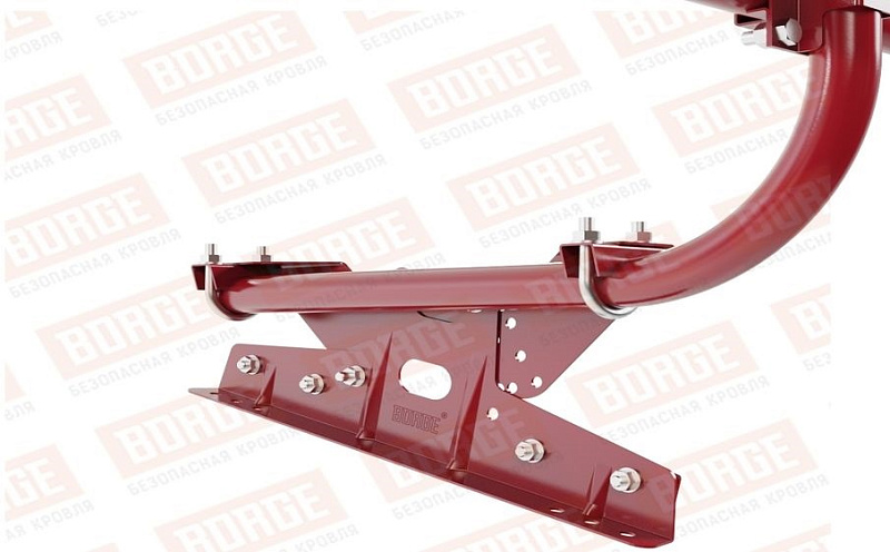 Кровельное ограждение Borge для фальцевой кровли оцинкованное RAL 3003, 300*60 см